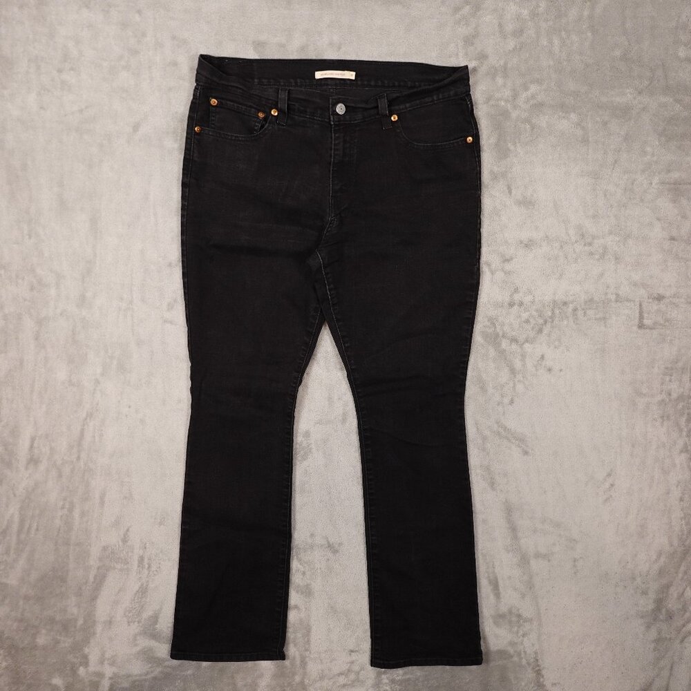 Levi’s Jeans 415 Relaxed Bootcut Jean Women’s Size 31 Black Denim Red Tab